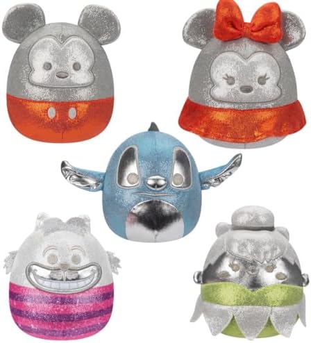 Squishmallows Original Disney100 5-Inch 5-Pack Plush Box Set - Little Ultrasoft Official Jazwares Plush - Amazon Exclusive