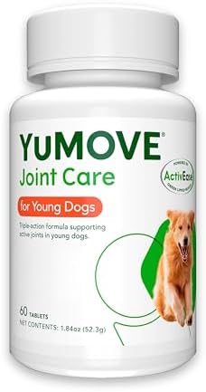 Young Dog Joint Supplement with Glucosamine for Dogs, Chondroitin, MSM, Omega 3, Hyaluronic Acid, and Green Lipped Mussel - Joint Supplement for Dogs Under 5 Years - 60 Tablets