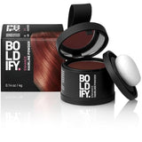 BOLDIFY Hairline Powder Instantly Conceals Hair Loss, Root Touch Up Hair Powder, Hair Toppers for Women & Men, Hair Fibers for Thinning Hair, Root Cover Up, Stain-Proof 48 Hour Formula (Dark Auburn)