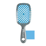 FHI HEAT Unbrush Wet & Dry Vented Detangling Hair Brush, Light Blue/Grey