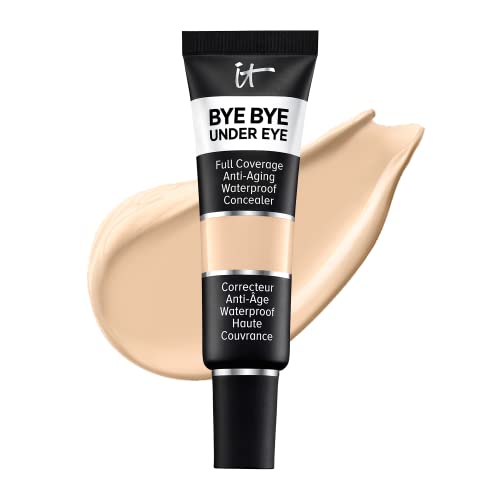 IT Cosmetics Bye Bye Under Eye Full Coverage Concealer - for Dark Circles, Fine Lines, Redness & Discoloration - Waterproof - Natural Finish – 11.0 Light Nude (N), 0.4 fl oz