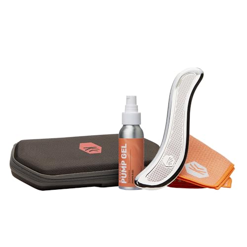 SIDEKICK Echo Muscle Scraper - Steel Gua Sha Tool - w/Patented X-Grip – Stainless Steel - Full Kit Included – Designed for IASTM to Relieve Neck, Shoulder, Back and Muscle Pain -