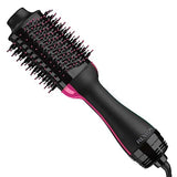 REVLON One-Step Volumizer Enhanced 1.0 Hair Dryer and Hot Air Brush | Now with Improved Motor | Amazon Exclusive (Black Pink)