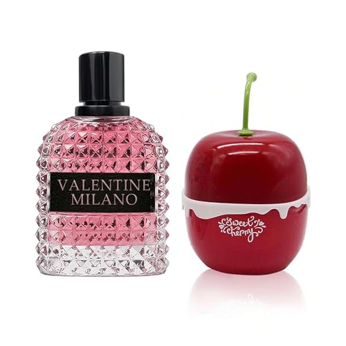 Women's Perfume Combo Set Milano Women&Sweet Cherry Floral Fruity Fragrance Eau De Parfum Elegant 100ml Bottle Natural Spray Each for Daily Used