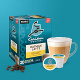 Caribou Coffee Vanilla Vibes Oatmilk Latte, One Step Latte Single Serve Keurig K-Cup Pods, 20-Count Box