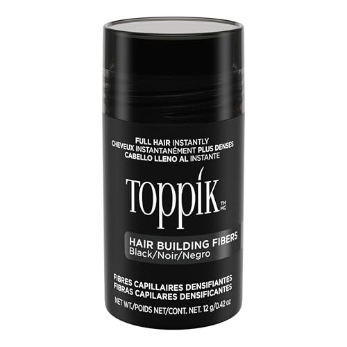 Toppik Hair Building Fibers, 12g Fill In Fine or Thinning Hair Instantly Thicker, Fuller Looking Hair 9 Shades for Men & Women