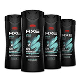 AXE Body Wash Apollo 4 Count for Long Lasting Freshness Sage & Cedarwood Men's Body Wash with Odor-Busting Prebiotics 16 oz