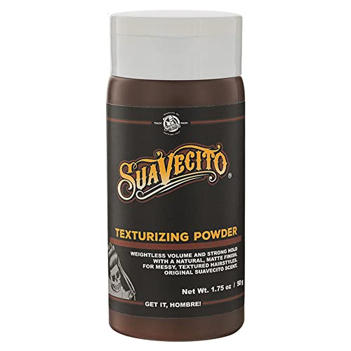 Suavecito Texturizing and Volumizing Hair Styling Powder with Shine Free Matte Finish and Strong Hold - No Mess, Oil Absorbing, Long Lasting