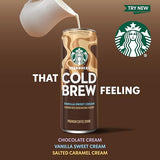 Starbucks Cold Brew Coffee, Chocolate Cream, 11 fl oz Cans (12 Pack), Premium Coffee Drink, Iced Coffee