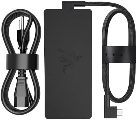 230W 19.5V 11.8A RC30-024801 Genuine Charger Fit for Razer Blade 15 14 16 17 RZ09-0248 RTX3060 RTX3070 RTX3080 RTX2070 RTX2080 GTX1060 GTX1070 Razer Blade Pro 17/4K Gaming Laptop Power Adapter
