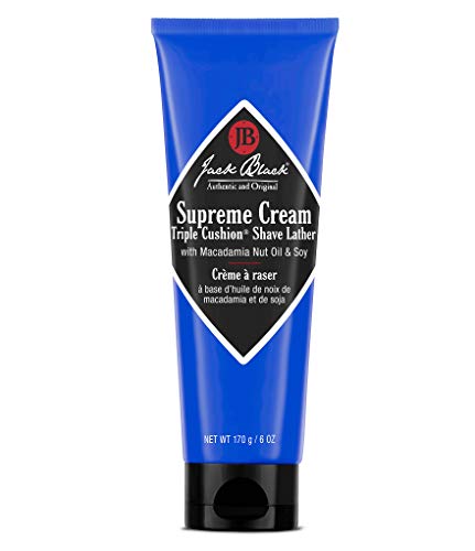 Jack Black Supreme Cream Triple Cushion Shave Lather - Shaving Cream Mens, Shave Cream for Men, Jack Black Shaving Cream for Men, Shaving Lather, Mens Shaving Cream, Jack Black Shave Cream