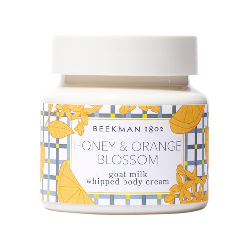 Beekman 1802 Whipped Body Butter Cream with Goat Milk - Deeply Moisturizes, Softens Skin - Natural & Gentle for All Skin Types - Non-Greasy, Cruelty-Free, 8 oz - Packaging May Vary