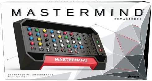 Pressman PRE-3018-06J Mastermind Strategy Game of Codemaker vs. Codebreaker, 5", Multi-colored