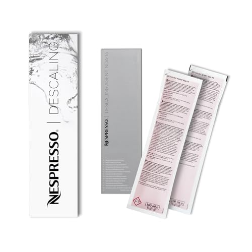 Nespresso Descaling Kit Solution, Compatible with all Nespresso models, 2 Pack
