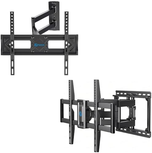 Pipishell Full Motion TV Wall Mount for 26-60 Inch Flat Curved TVs & Pipishell Full Motion TV Wall Mount for 37-75 inch Flat/Curved TVs