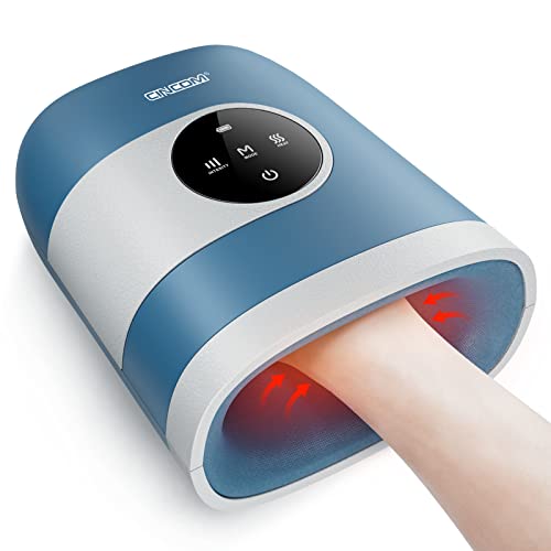 CINCOM Upgraded Hand Massager, Cordless Hand Massager with Heat and Compression for Arthritis and Carpal Tunnel with Touch Screen, Birthday Gifts for Women Men - FSA HSA Eligible