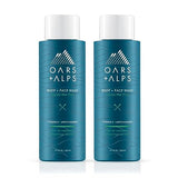 Oars + Alps Men's Moisturizing Body and Face Wash, Skin Care Infused with Vitamin E and Antioxidants, Sulfate Free, Alpine Tea Tree, 2 Pack