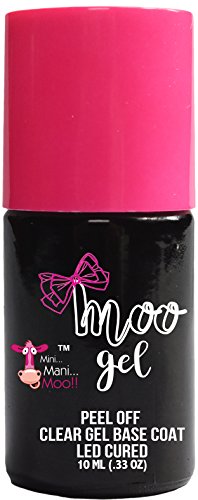 Moo Gel Peel off LED gel base coat to use under any gel polish