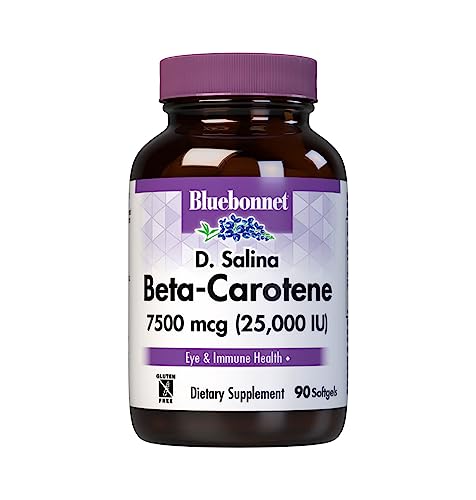 BlueBonnet Mixed Beta-Carotene 25000 IU Soft Gels, Redish Brown, 90 Count