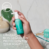 COOLA Organic Scalp Spray & Hair Sunscreen Mist with SPF 30, Dermatologist Tested Hair Care for Daily Protection, Vegan and Gluten Free, Ocean Salted Sage, 2 Fl Oz