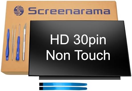 SCREENARAMA New Screen Replacement for HP 14-DQ0054DX 14-DQ0055DX (Matte) 30pin HD 1366x768 LCD LED Display with Tools and Tape