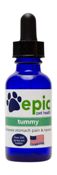 Tummy - Natural, Electrolyte, Odorless Pet Supplement That Relieves Stomach Pain and Nausea (Dropper, 1 Ounce)