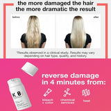 k 18 Leave-in Restorative Hair Mask Treatment Repairs Dry or Damaged Hair - Reversible in 4 Minutes,k-18 Leave-In Hair Mask