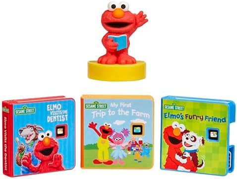 Little Tikes Story Dream Machine Sesame Street Elmo & Friends Story Collection, Storytime, Books, Audio Play Character, Toy Gift for Toddlers and Kids Girls Boys Ages 3+ Years