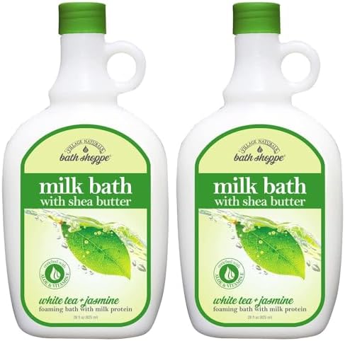 White Tea and Jasmine Foaming Milk Bath, 28 Fl Oz, Pack of 2