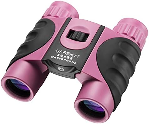 Barska AB12418 10x25 Waterproof Binocular, Pink, 10x25mm