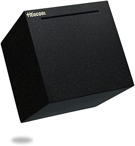 hicocool Stainless Steel Piggy Bank for Adults, Must Break to Open for Real Money, Unbreakable Metal Money Bank for Cash Saving(4.72 inch, Black)