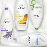 Dove Body Wash for Softer and Smoother Skin After Just One Use Lavender Oil and Chamomile Stress Relieving and Calming 22 oz, 4 Count