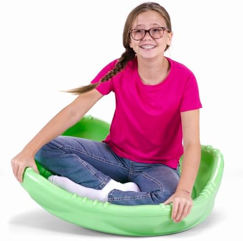 Simplay3 Rock and Spin Sensory Wobble Disk XL, Climbing Dome for Toddlers and Kids Rocking and Climbing, Indoor/Outdoor, Ages 2-12 Years