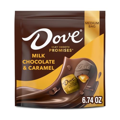 DOVE PROMISES Milk Chocolate Caramel St. Patricks Day Candy, 6.74 Oz Bag (Pack of 8)