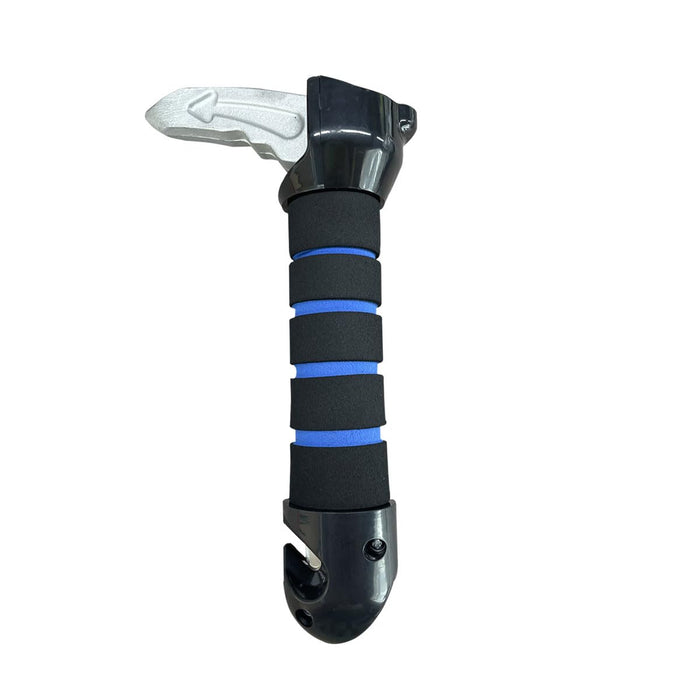 3 in 1 Car Handle Assist for Elderly, Multifunctional Car Door Handle with Window Breaker Seatbelt Cutter, Portable Auto Cane Car Door Latch Support Handle for Seniors and Handicapped (Blue, 1PC)