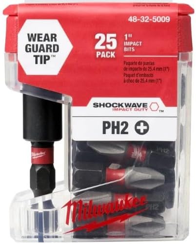 MILWAUKEE ELEC TOOL 48-32-5009 25PK 1" Magnetic Bit Holder