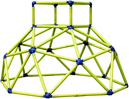 Eezy Peezy Monkey Bars Climbing Tower - Active Outdoor Fun for Kids Ages 3 to 6 Years Old, Green/Blue.