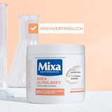 Mixa Shea nährende Creme, für Gesicht, Körper & Hände mit 20% pflanzlichem Glycerin & Sheabutter für sehr trockene Haut, für die ganze Familie, pflegend & feuchtigkeitsspendend Shea Ultra Soft, 400ml