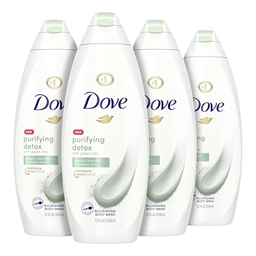 Dove Body Wash For Soft Skin Purifying Detox Cleanser That Effectively Washes Away Bacteria While Nourishing Your Skin 22 oz 4 count