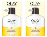 Olay Face Moisturizer Complete Lotion All Day Daily Facial Moisturizing Lotion SPF 15 for Normal Skin and Hydration, Oil-Free Non-Greasy, 6 Fl Oz (Pack of 2)