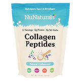 Nunaturals Collagen Peptides Powder (Type I, III), for Skin, Hair, Nail, and Joint Health, 14 oz