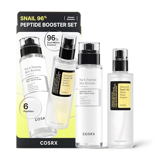 COSRX Snail Mucin 96% Peptide Booster Set - Amazon Exclusive - Korean Skin Care, Gift Sets, Skin Care Sets for Women, Advanced Snail Mucin Serum, Face Serum