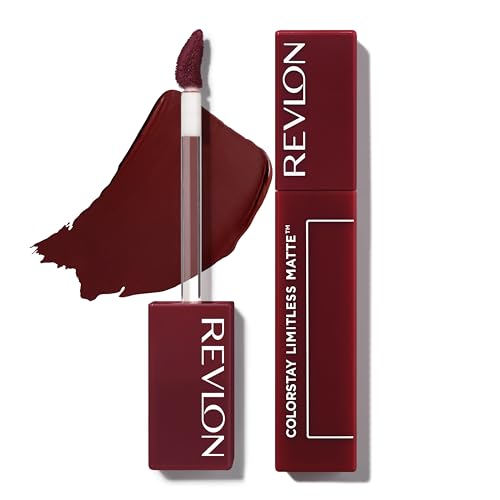 Revlon ColorStay Limitless Matte Liquid Lipstick, Vegan Formula, No-Budge, Longwear Lip Color, Long Lasting, Lightweight/Comfortable, Waterproof, 015 Hype Girl, 0.17 fl oz