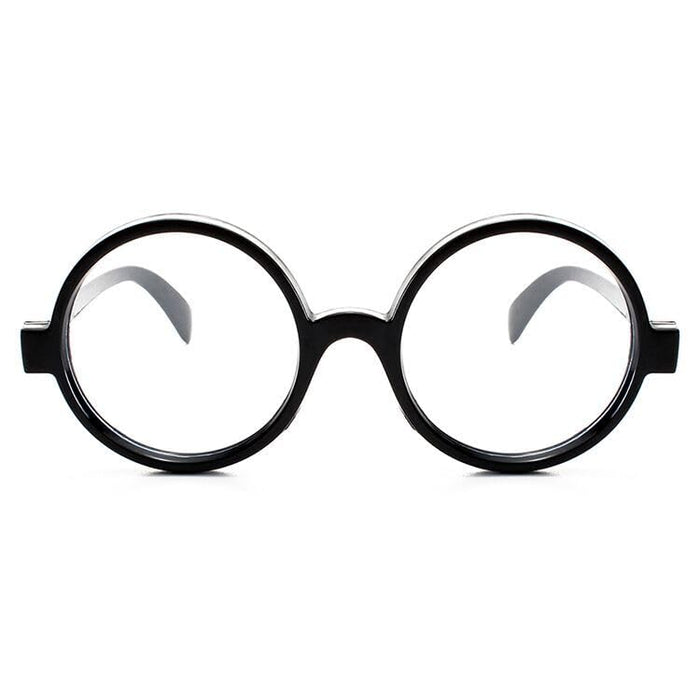 JANEMO Wizard Glasses，Round Wire Glasses for Halloween Party,Kids Halloween Accessories,Wizard Costume Cosplay for Adults, Men (Plastic)