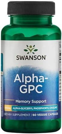 Swanson Alpha-Gpc Alpha Glycerophosphocholine 300 Milligrams 60 Veg Capsules