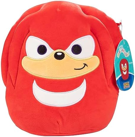 Squishmallows Original 8-Inch Knuckles - Sonic The Hedgehog- Official Jazwares Plush - Collectible Soft & Squishy SEGA Stuffed Animal Toy - Add to Your Squad - Gift for Kids, Girls & Boys