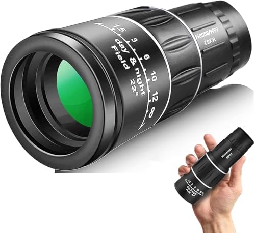 8X40 Mini Monocular Telescope, Birthday Gifts for Men Dad Him Husband Teen Boys, White Elephant Gift for Adults, BAK4 & FMC Prism Scope for Birdwatching Outdoors Hunting, Cool Gadgets