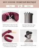 Heatless Hair Curler Overnight Heatless Curls Blowout Rods Headband Blow out Hair Rollers Velvet Rods for Long Hair No Heat Curlers Curling Rods Hair Wrap for Sleep Curls Styling Tools Wine