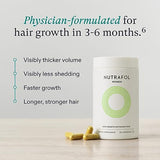 Nutrafol Women's Hair Growth Supplements, For Women Ages 18-44, Clinically Proven Hair Supplement for Visibly Thicker and Stronger Hair, Dermatologist Recommended - 1 Month Supply, 1 Refill Pouch