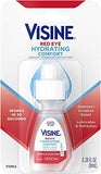 Visine Red Eye Hydrating Comfort Redness Relief and Lubricant Eye Drops to Help Moisturize and Relieve Red Eyes Due to Minor Eye Irritations Fast .28oz Lot of 3